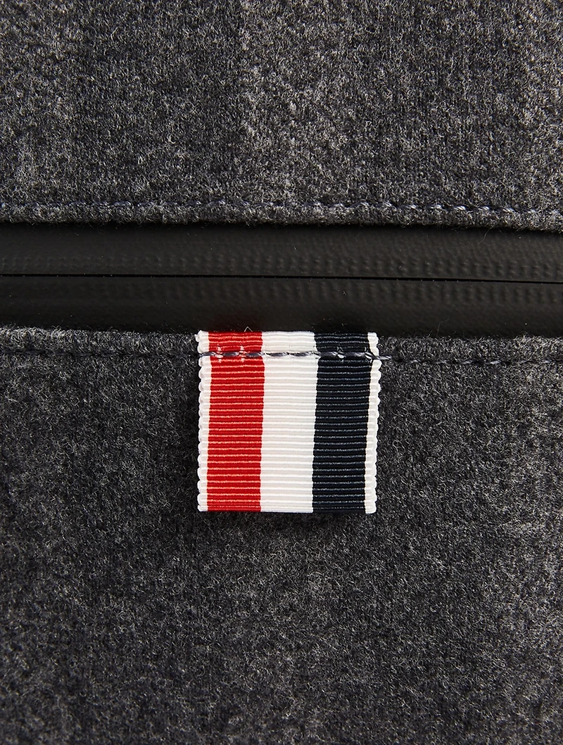 Double Face Melton 4-Bar Stripe Strap Camera Bag