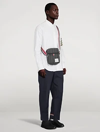 Double Face Melton 4-Bar Stripe Strap Camera Bag