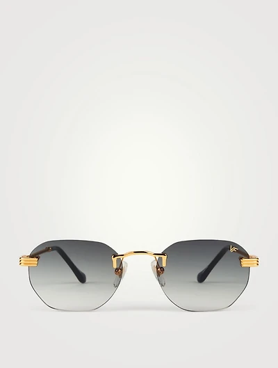 VF Detroit Player Drill Mount 24K Gold Sunglasses