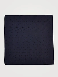 Silk Scarf In Celestial Logo Print