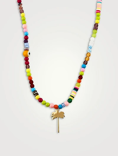 Palm Rainbow Long Necklace