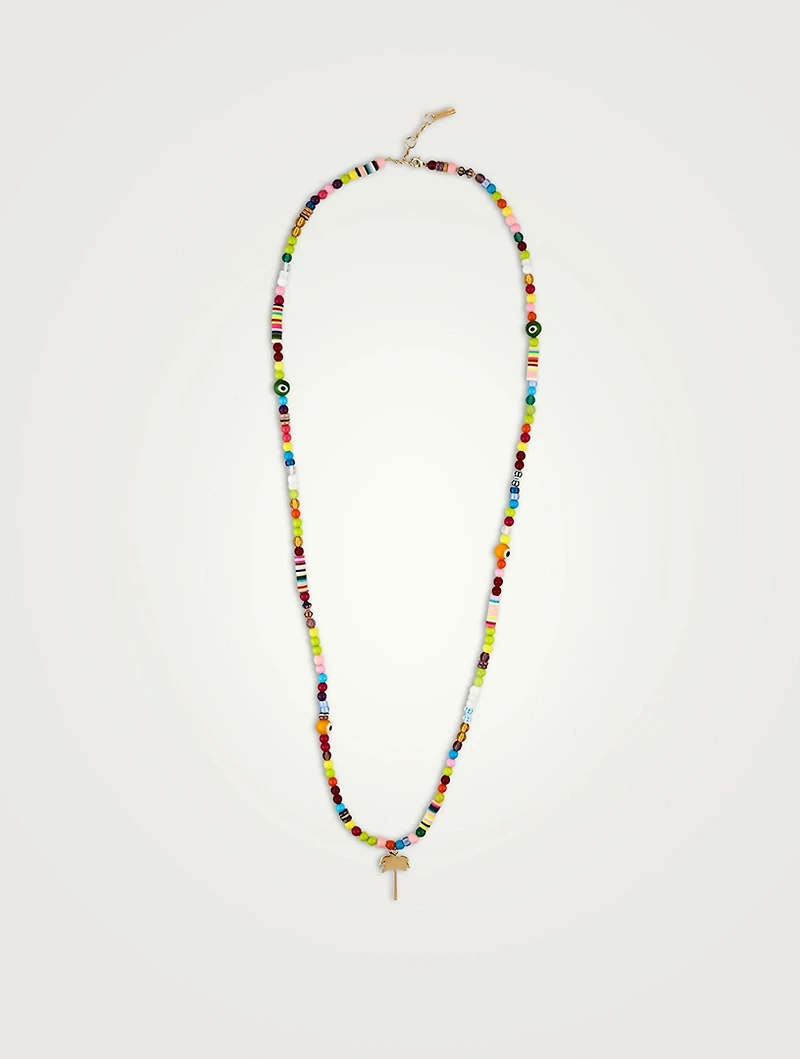Palm Rainbow Long Necklace
