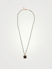 Palm Beaded Necklace