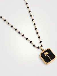 Palm Beaded Necklace