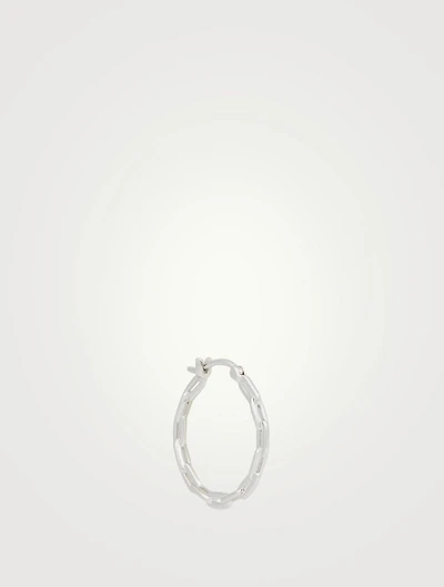 Gemma Sterling Silver Hoop Earring