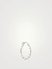 Gemma Sterling Silver Hoop Earring