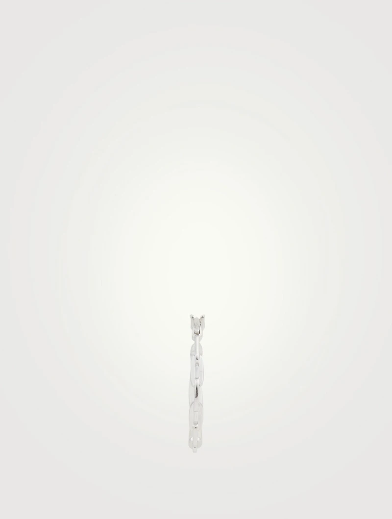 Gemma Sterling Silver Hoop Earring