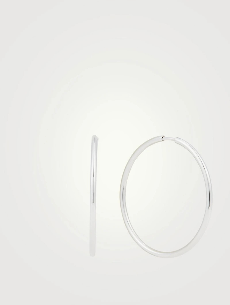 Senorita 35 Sterling Silver Hoop Earrings