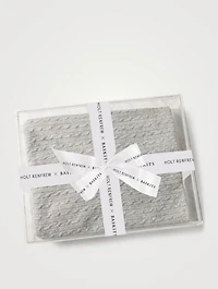 HOLT RENFREW x BASKITS Cable Knit Cashmere Blanket