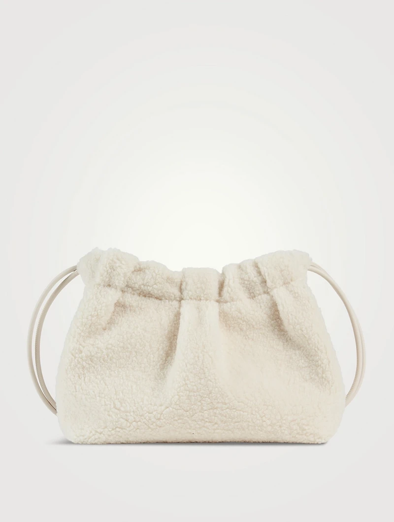 Thetis Faux Fur Drawstring Bucket Bag
