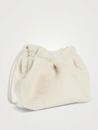 Thetis Faux Fur Drawstring Bucket Bag