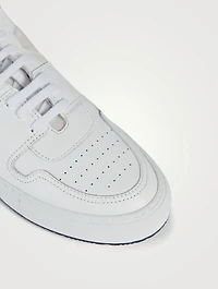 Leather High-Top Sneakers
