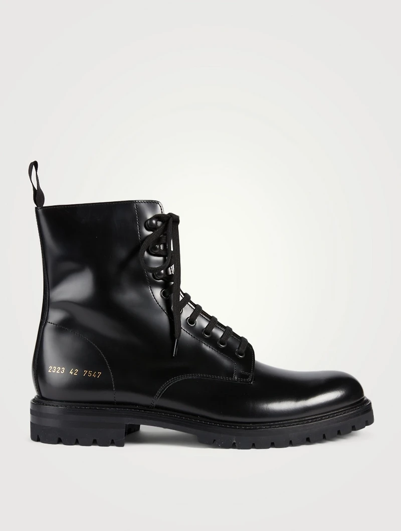 Leather Combat Boots
