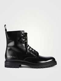 Leather Combat Boots