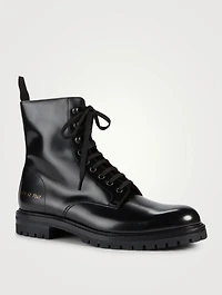 Leather Combat Boots