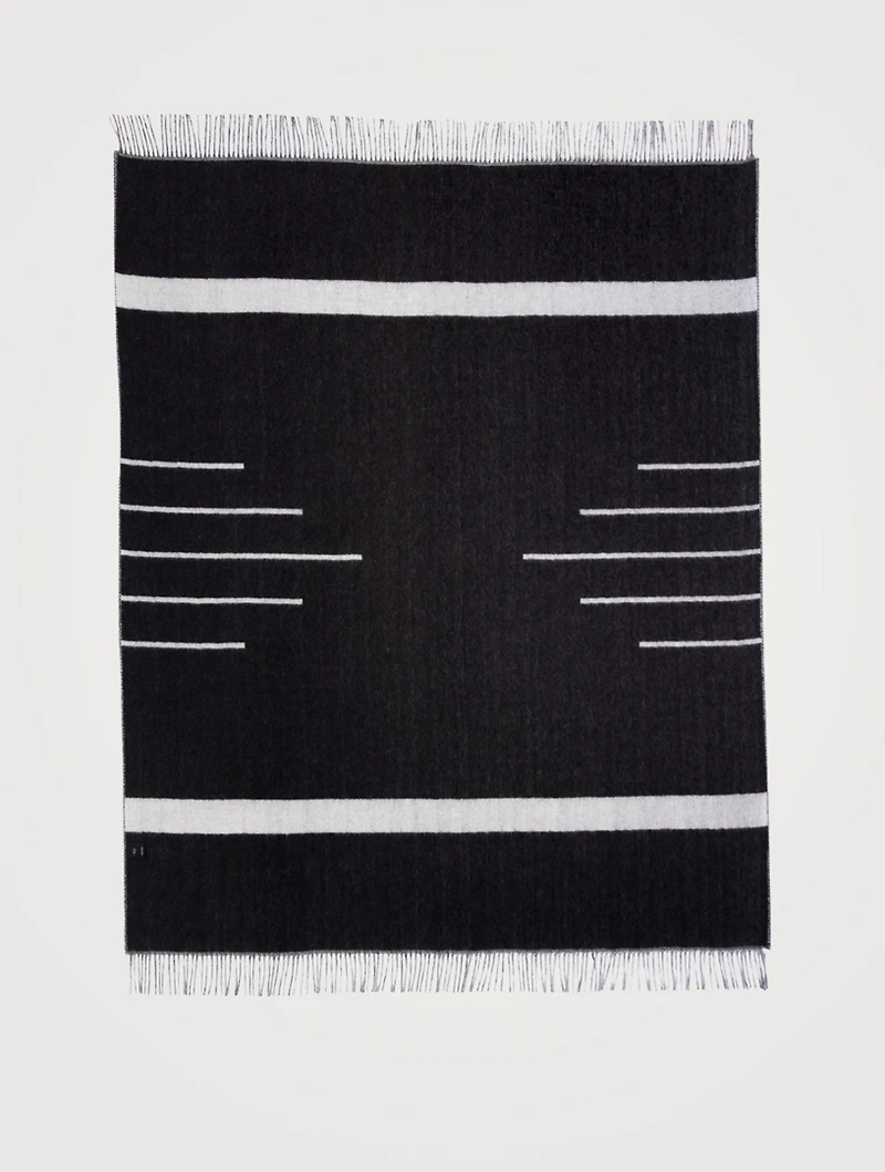 Rattle Snake Alpaca Reversible Throw
