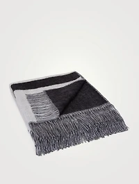 Rattle Snake Alpaca Reversible Throw