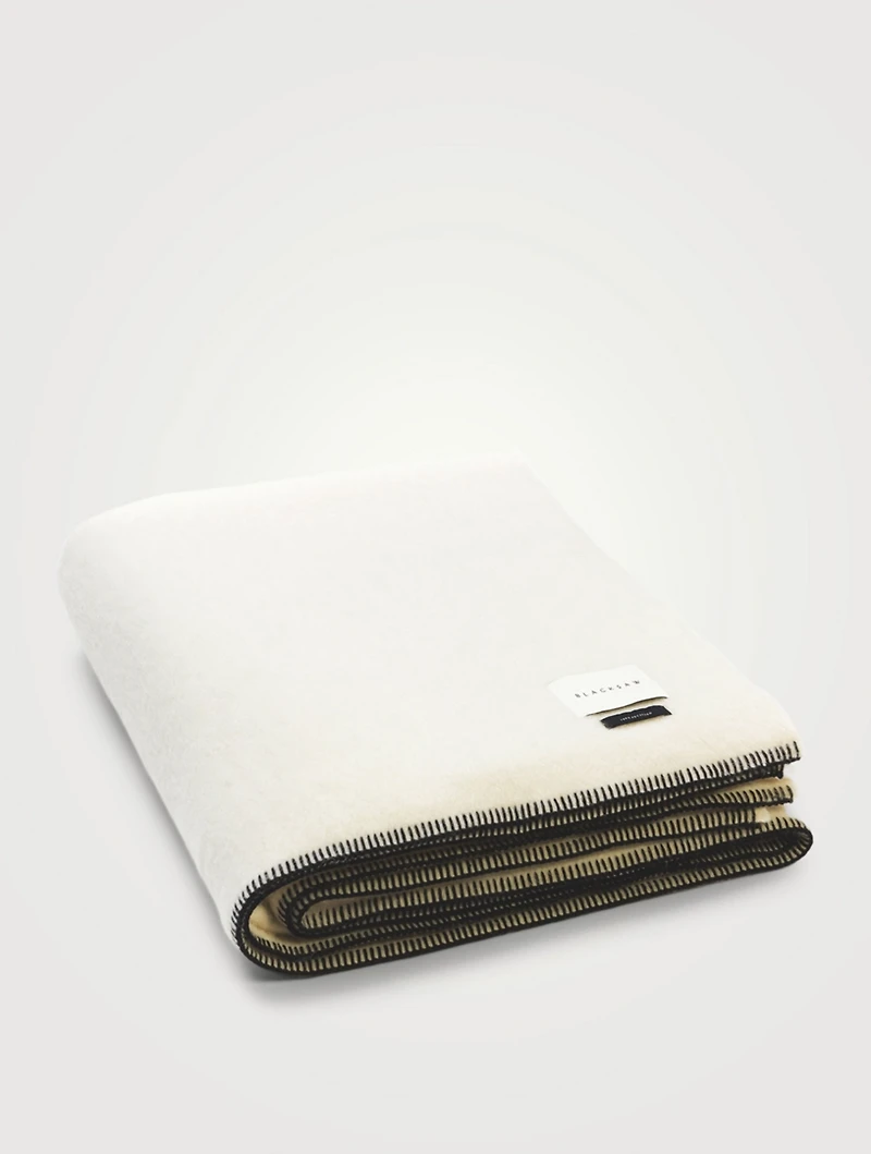 The Siempre Speakeasy Recycled Alpaca-Blend Blanket