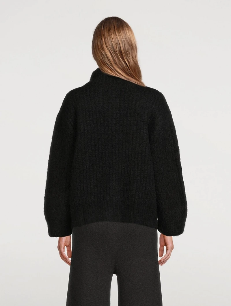 The Rib Alpaca-Blend Sweater Jacket