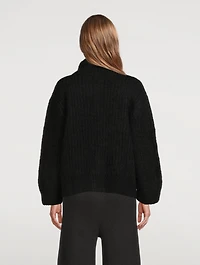 The Rib Alpaca-Blend Sweater Jacket