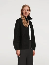 The Rib Alpaca-Blend Sweater Jacket