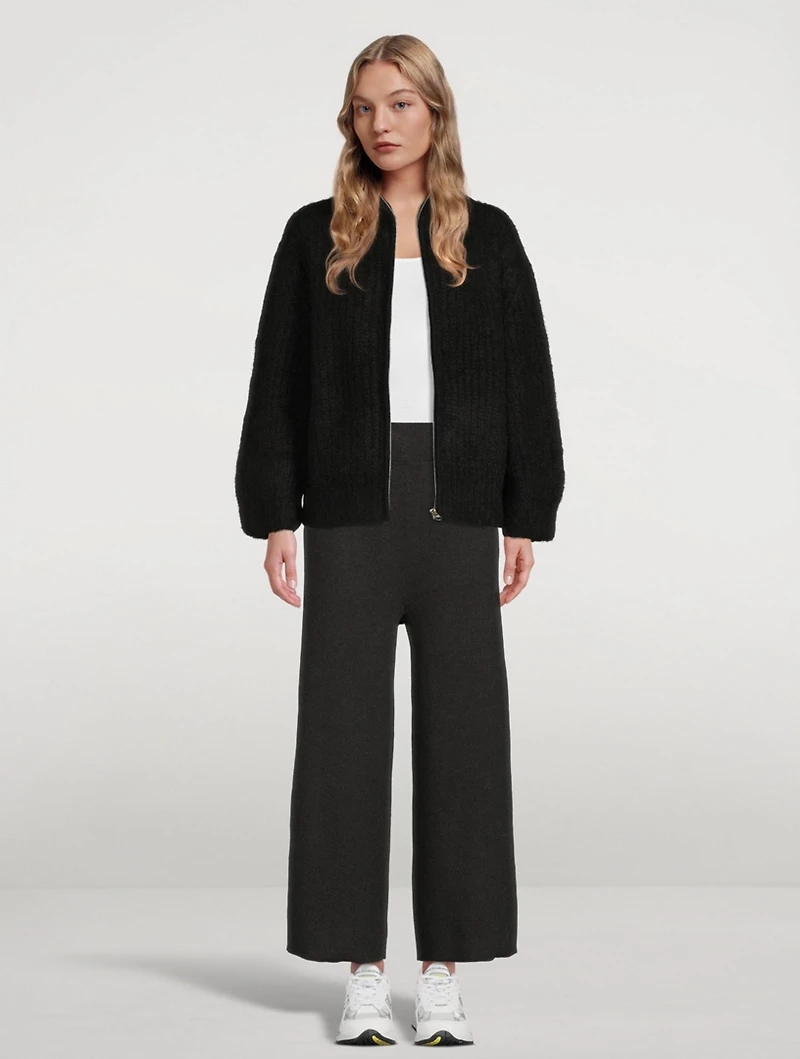The Rib Alpaca-Blend Sweater Jacket