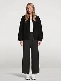 The Rib Alpaca-Blend Sweater Jacket