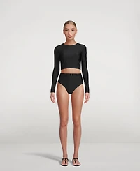 The High Waist Silhouette Belted Bikini Bottom