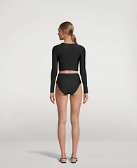 The High Waist Silhouette Belted Bikini Bottom