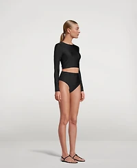 The High Waist Silhouette Belted Bikini Bottom