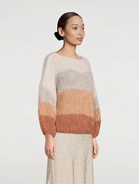 Big Colourblock Mohair Sweater