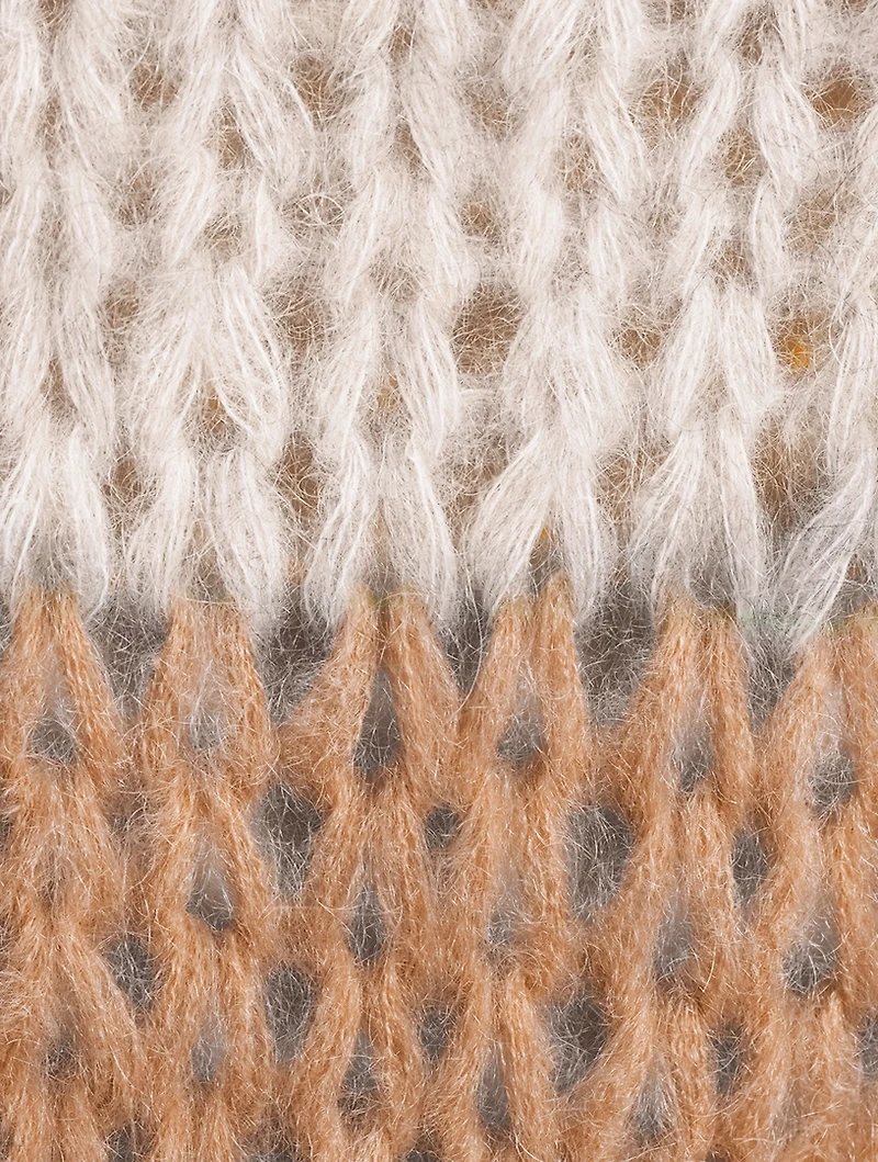 Big Colourblock Mohair Sweater