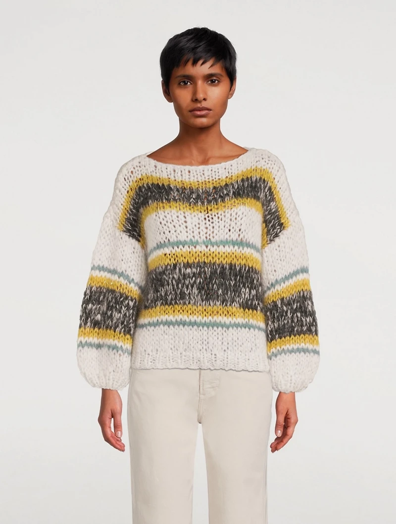 Big Striped Mohair Sweater