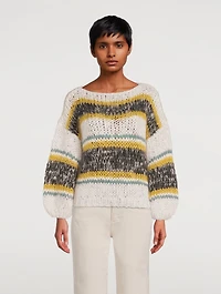Big Striped Mohair Sweater
