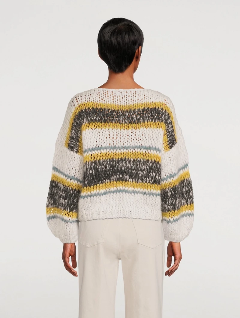 Big Striped Mohair Sweater