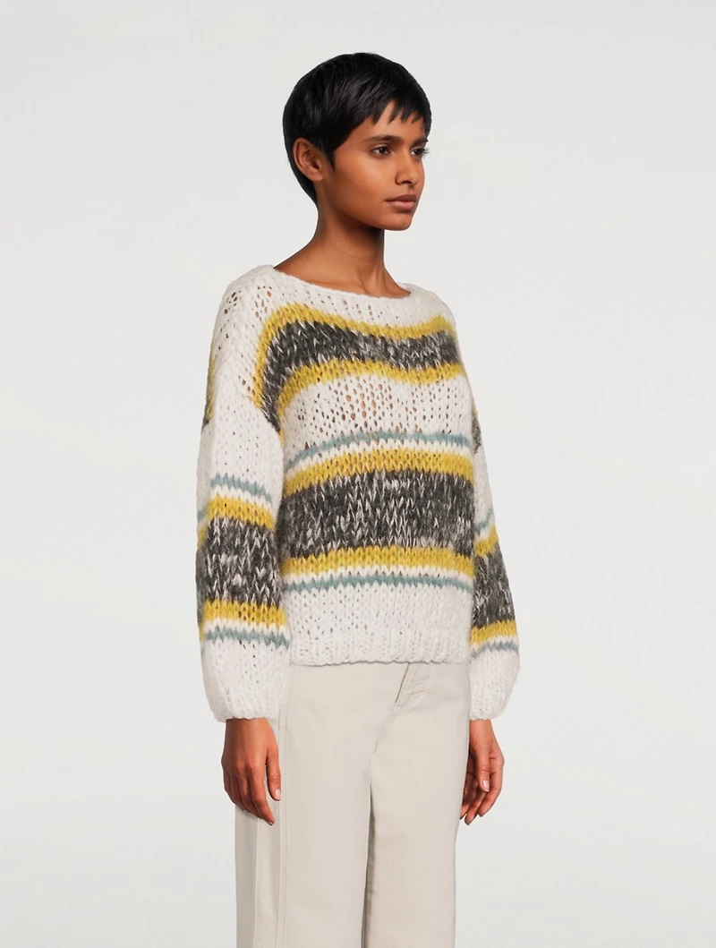 Big Striped Mohair Sweater