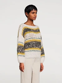 Big Striped Mohair Sweater