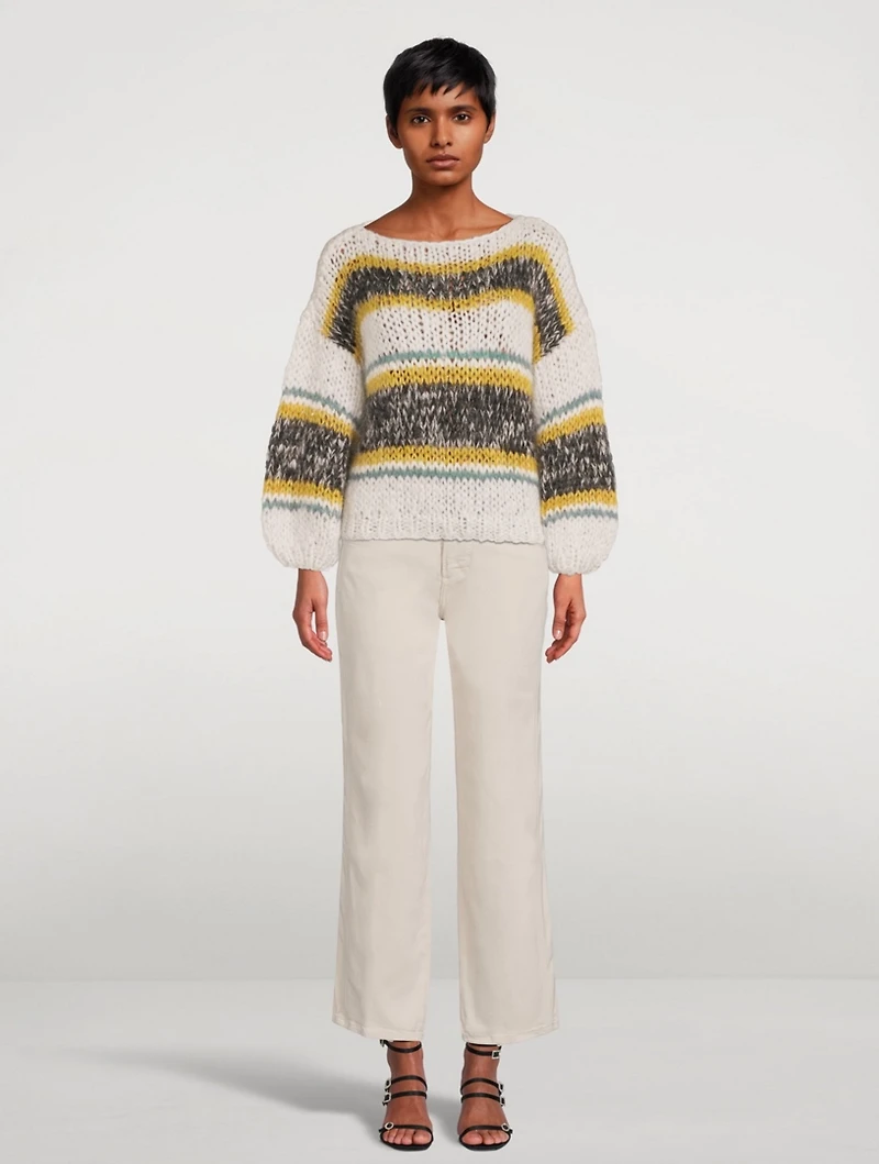 Big Striped Mohair Sweater