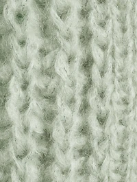 Chunky Brioche Mohair-Blend Cardigan
