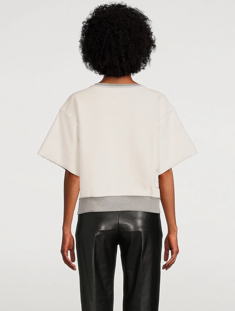 Reversed Cropped Sweatshirt