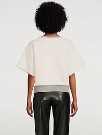 Reversed Cropped Sweatshirt