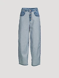 Inside Out Wide-Leg Jeans