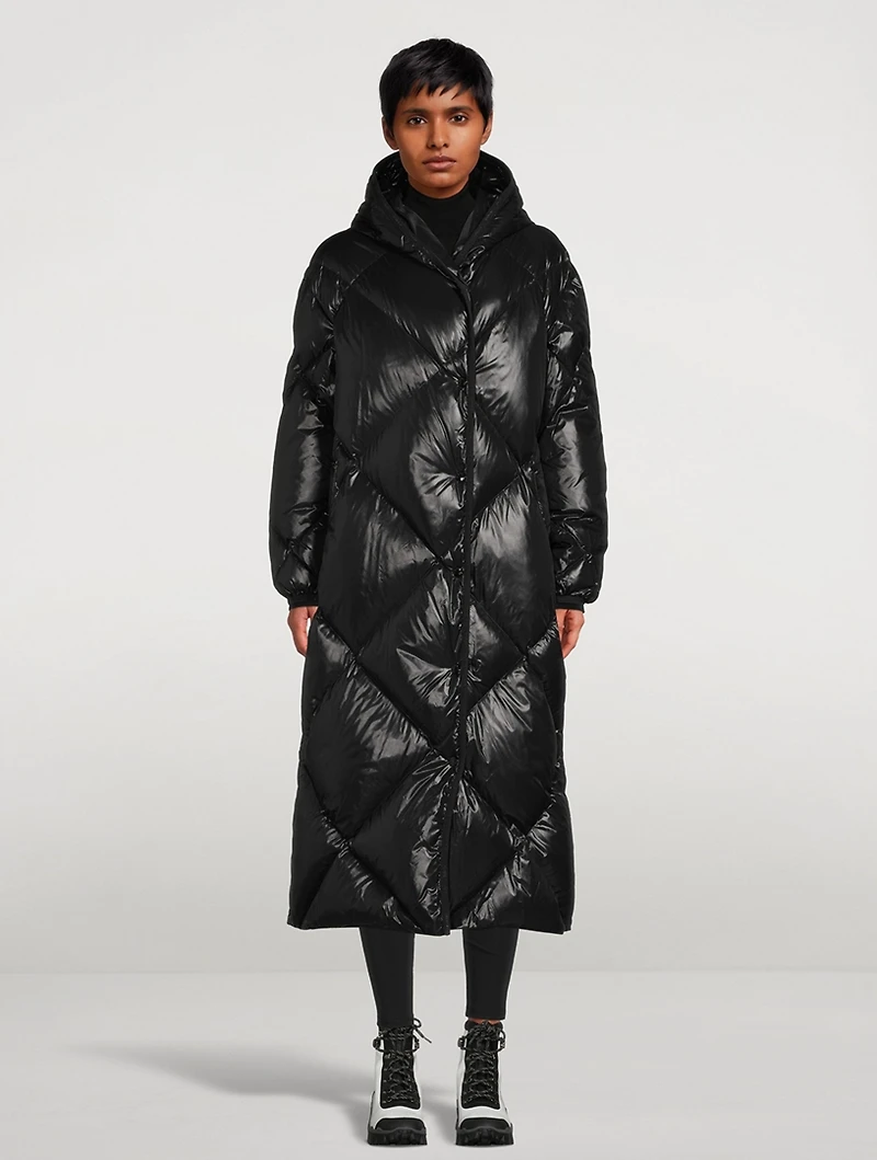 Cotonniere Down Padded Long Coat With Hood