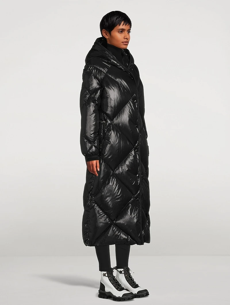 Cotonniere Down Padded Long Coat With Hood