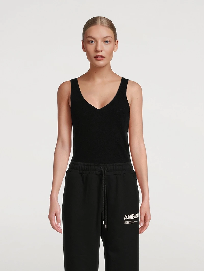 Cashmere V-Neck Tank Top
