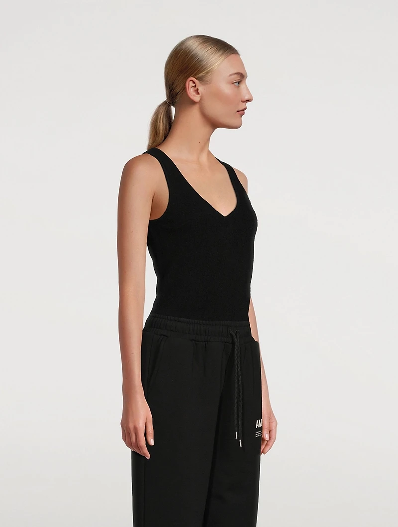 Cashmere V-Neck Tank Top