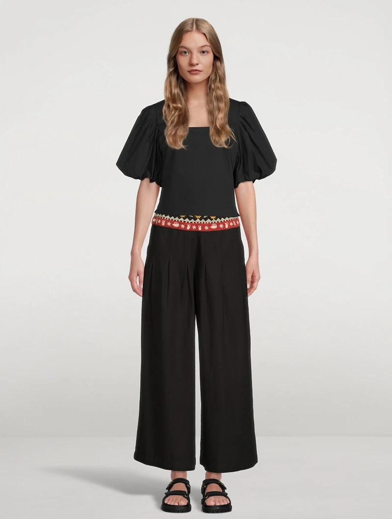 Organic Cotton Palazzo Pants