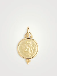 18K Gold Angel Pendant