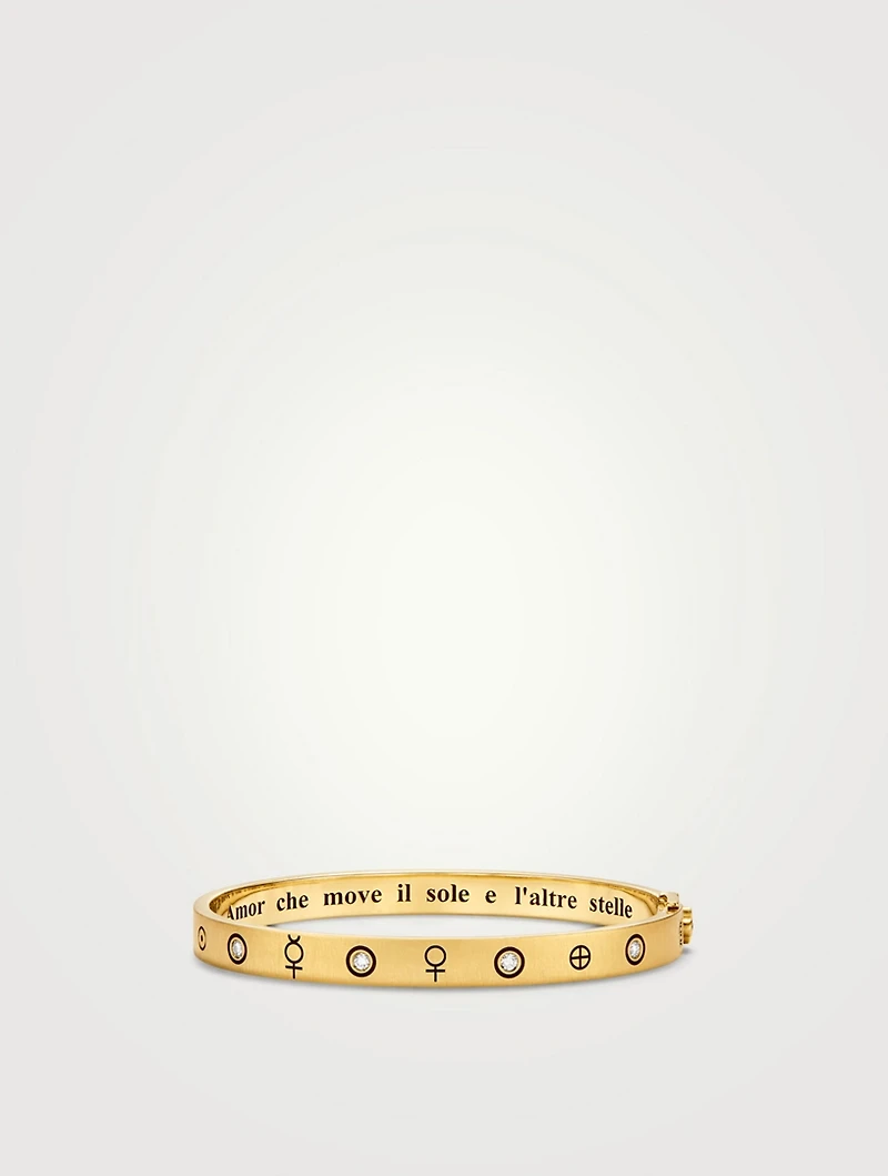 18K Gold Astrid Bracelet With Blue Sapphire And Diamonds