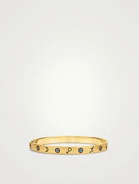 18K Gold Astrid Bracelet With Blue Sapphire And Diamonds